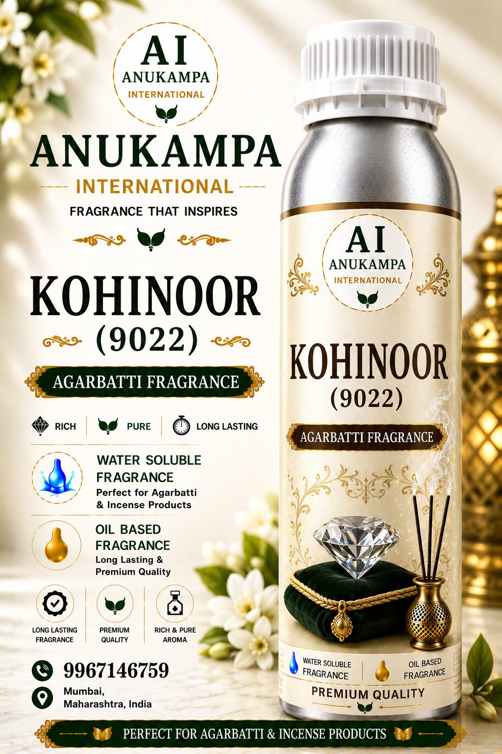 Kohinoor 9022 — Incense & Agarbatti Fragrances fragrance oil