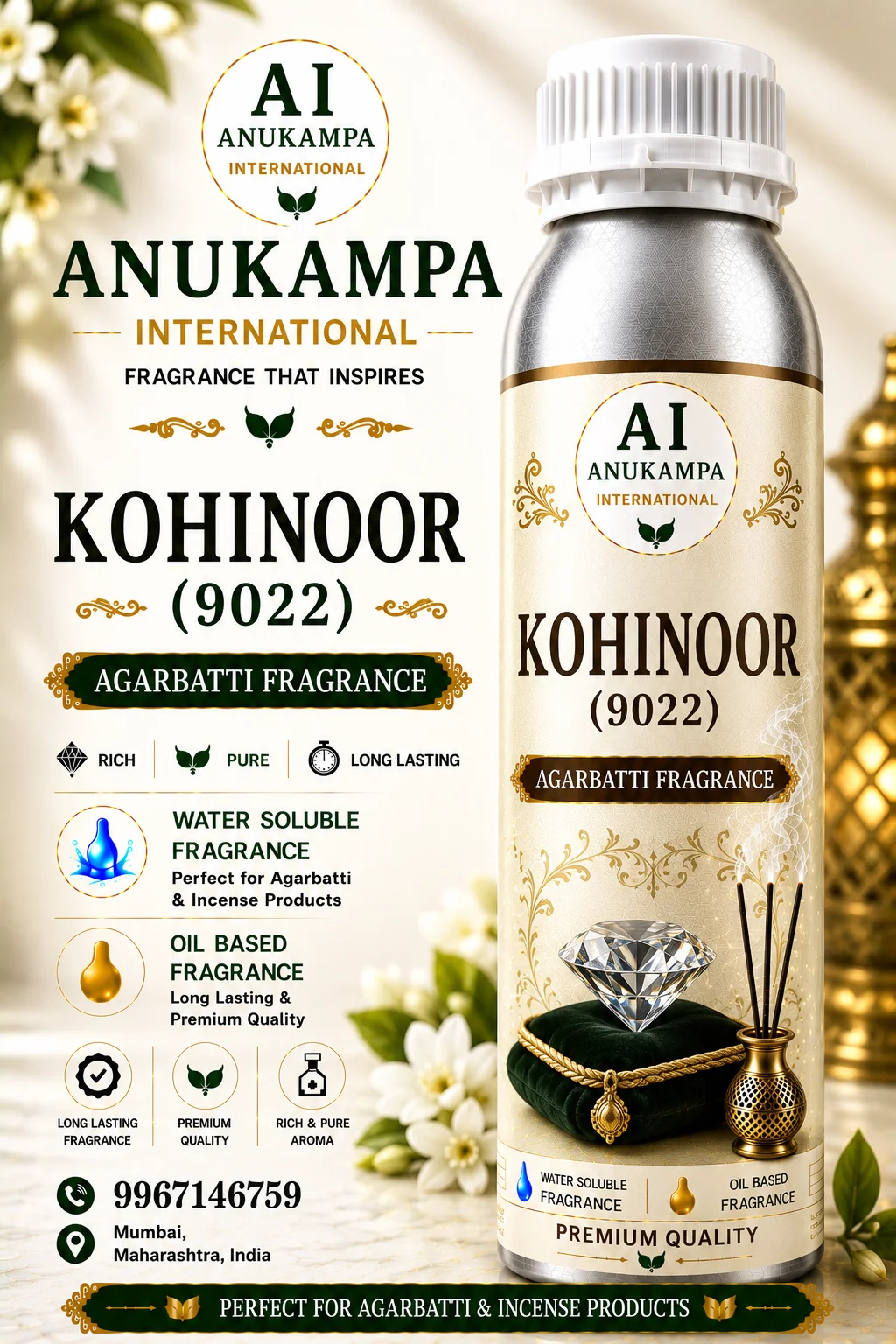 Kohinoor 9022 — Incense & Agarbatti Fragrances fragrance oil