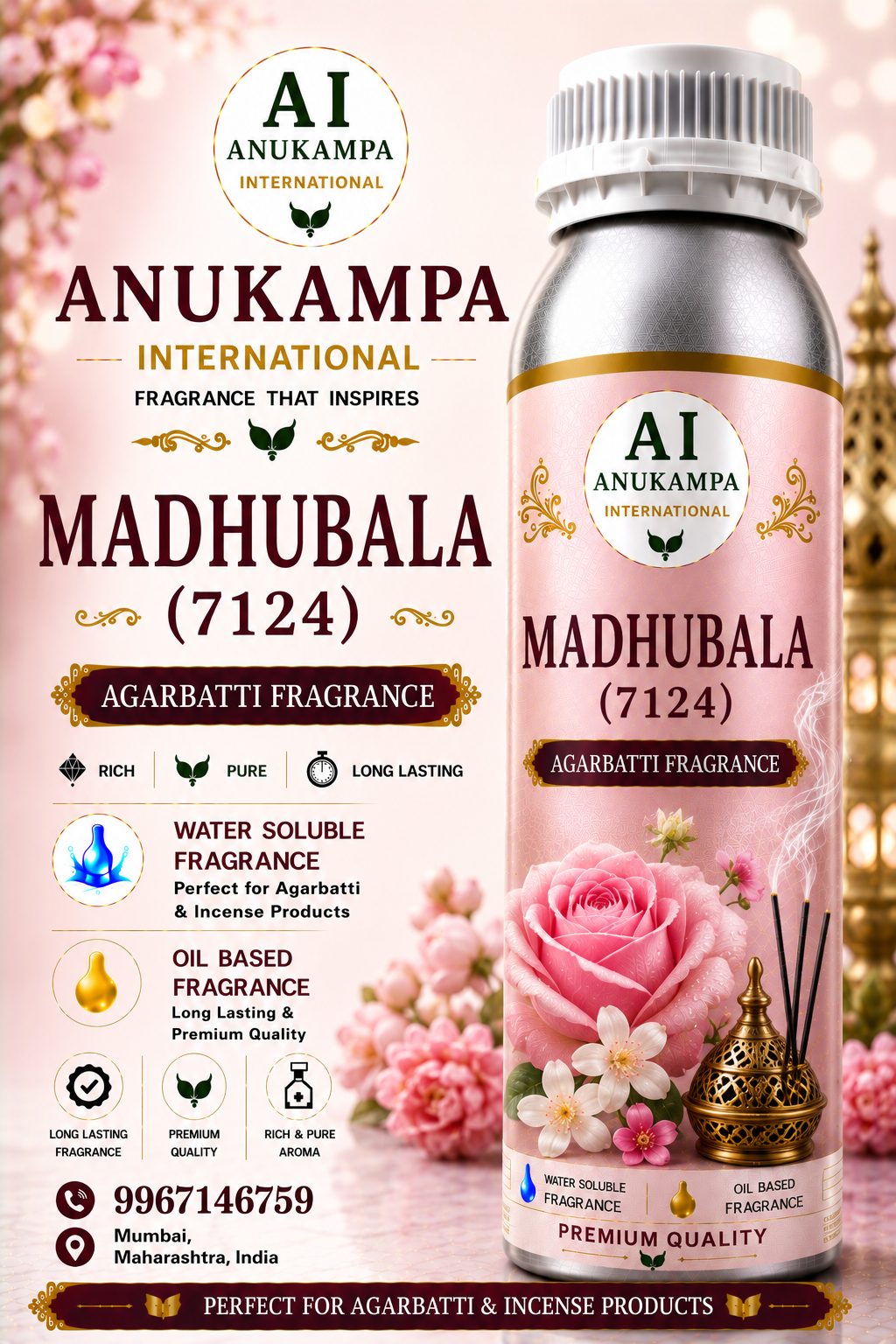 Madhubala 7124 — Incense & Agarbatti Fragrances fragrance oil