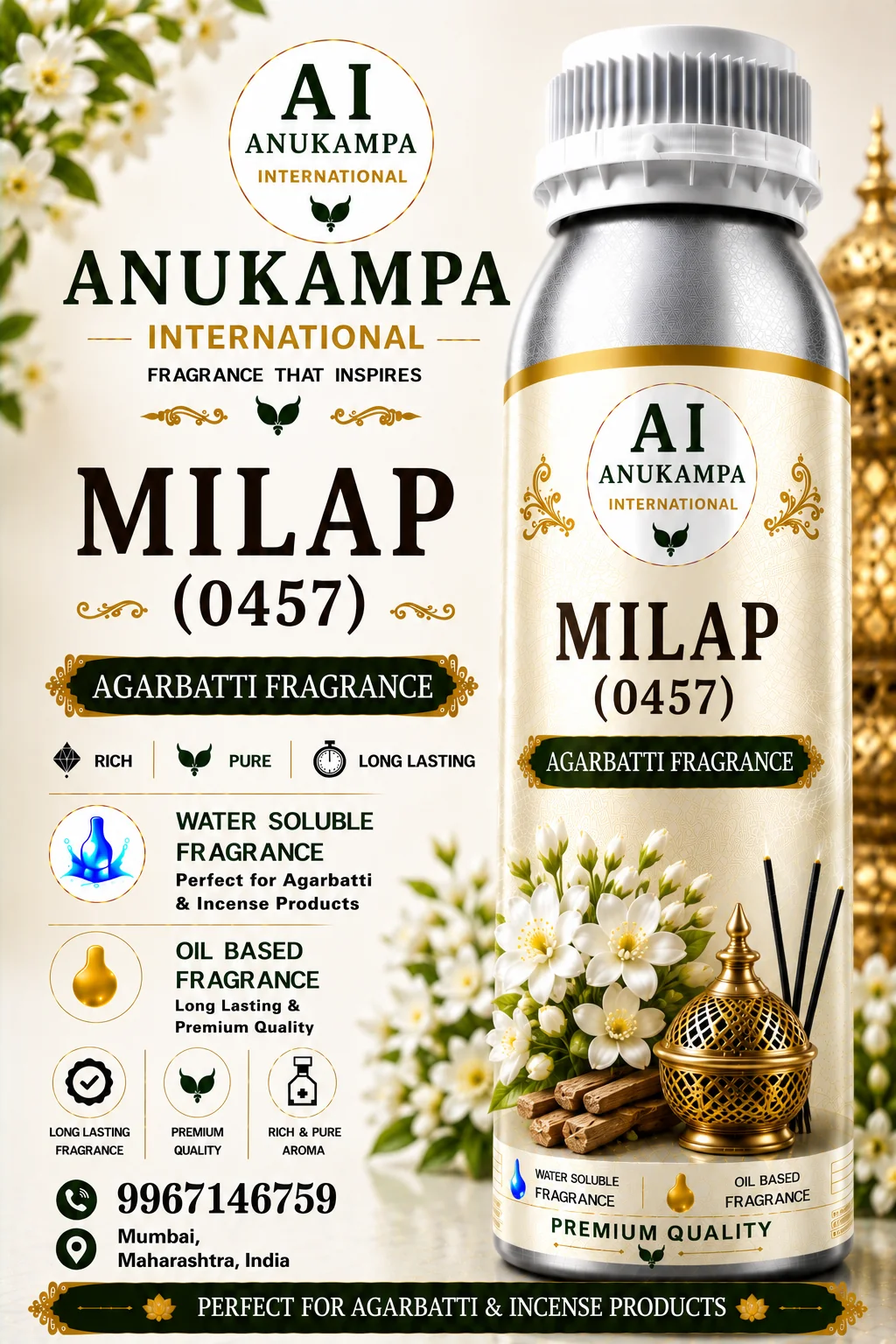 Milap 0457 — Incense & Agarbatti Fragrances fragrance oil