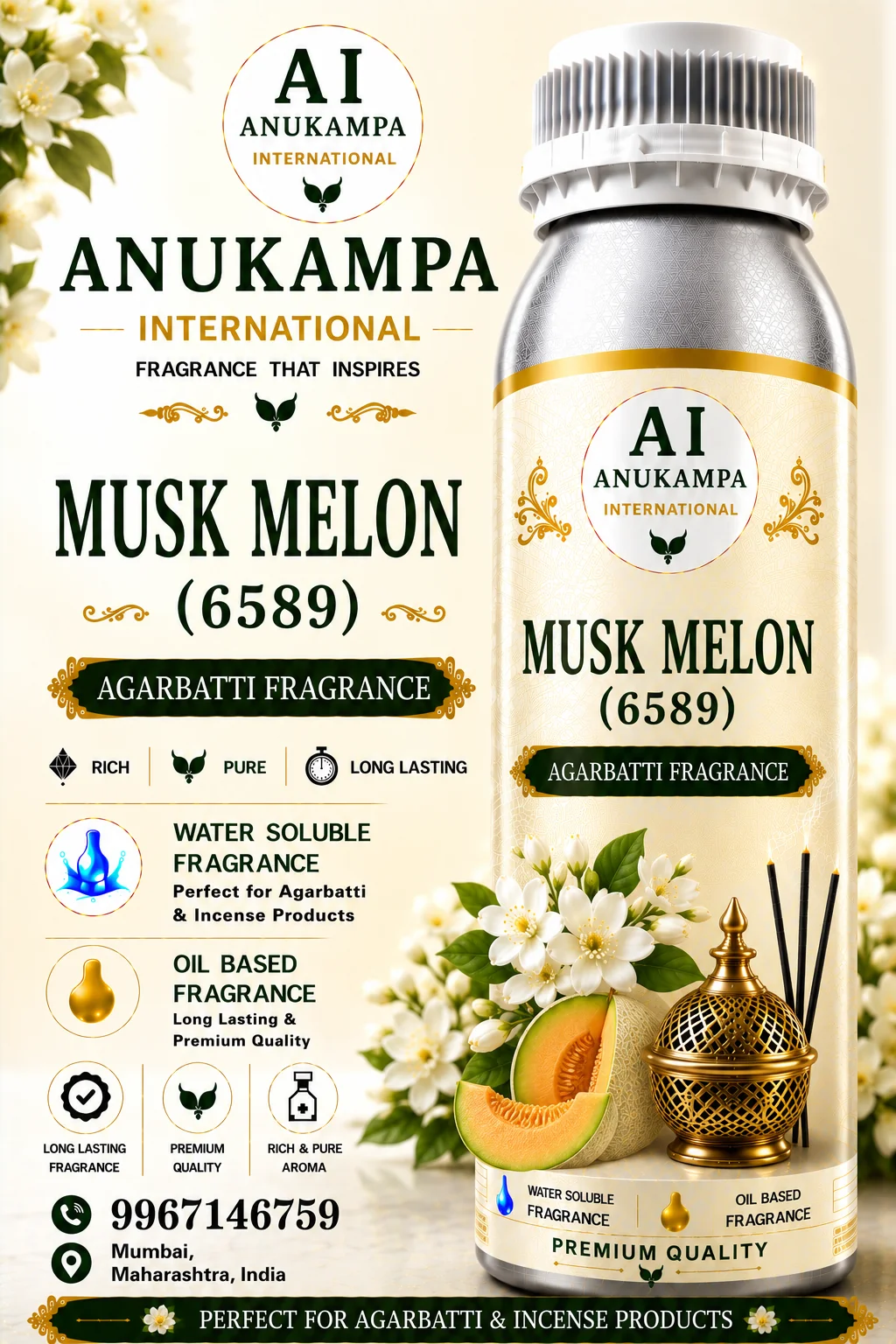 Musk Melon 6589 — Incense & Agarbatti Fragrances fragrance oil