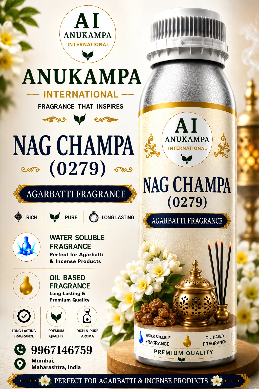 Nag Champa 0279 — Incense & Agarbatti Fragrances fragrance oil