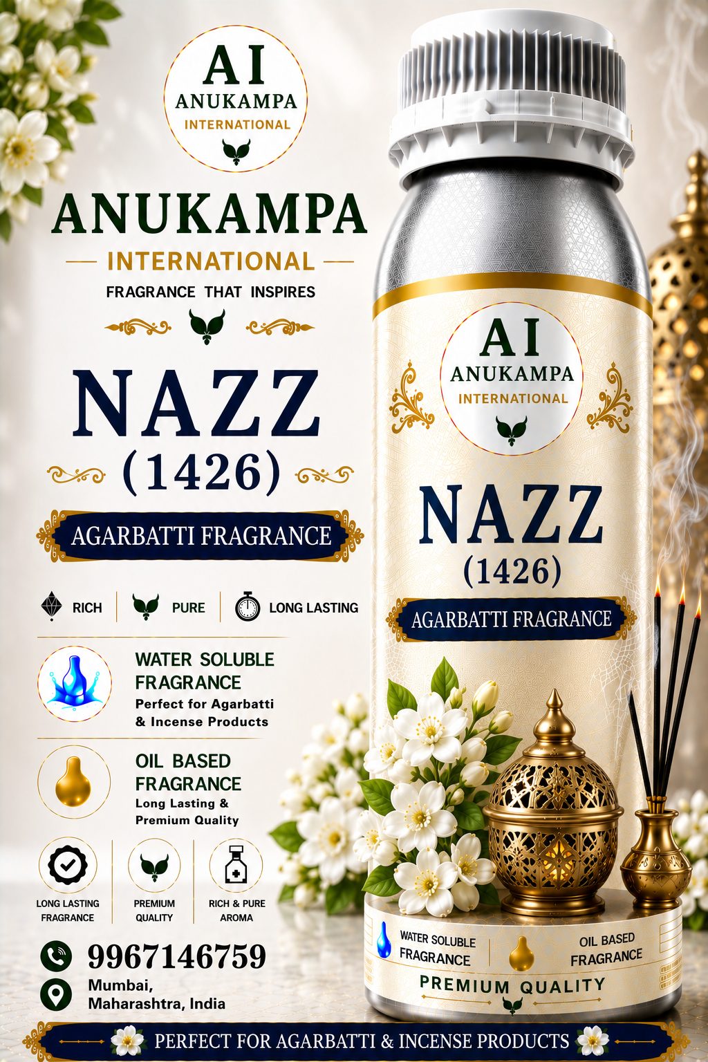 Nazz 1426 — Incense & Agarbatti Fragrances fragrance oil