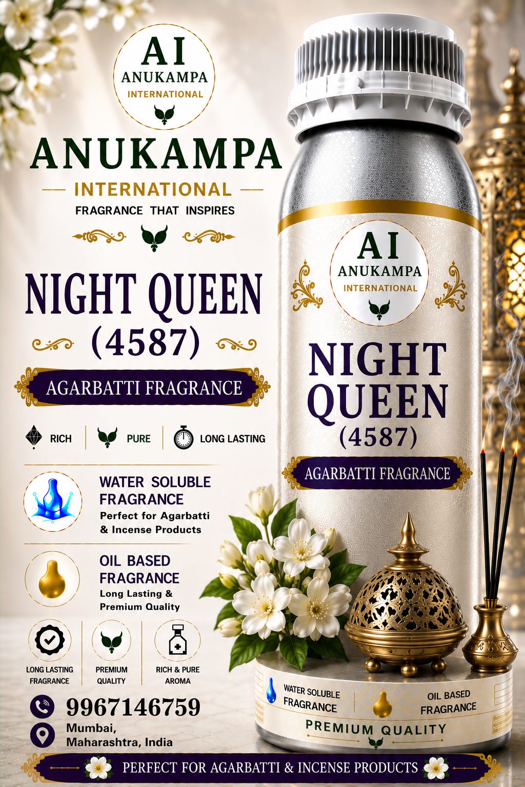 Night Queen 4587 — Incense & Agarbatti Fragrances fragrance oil
