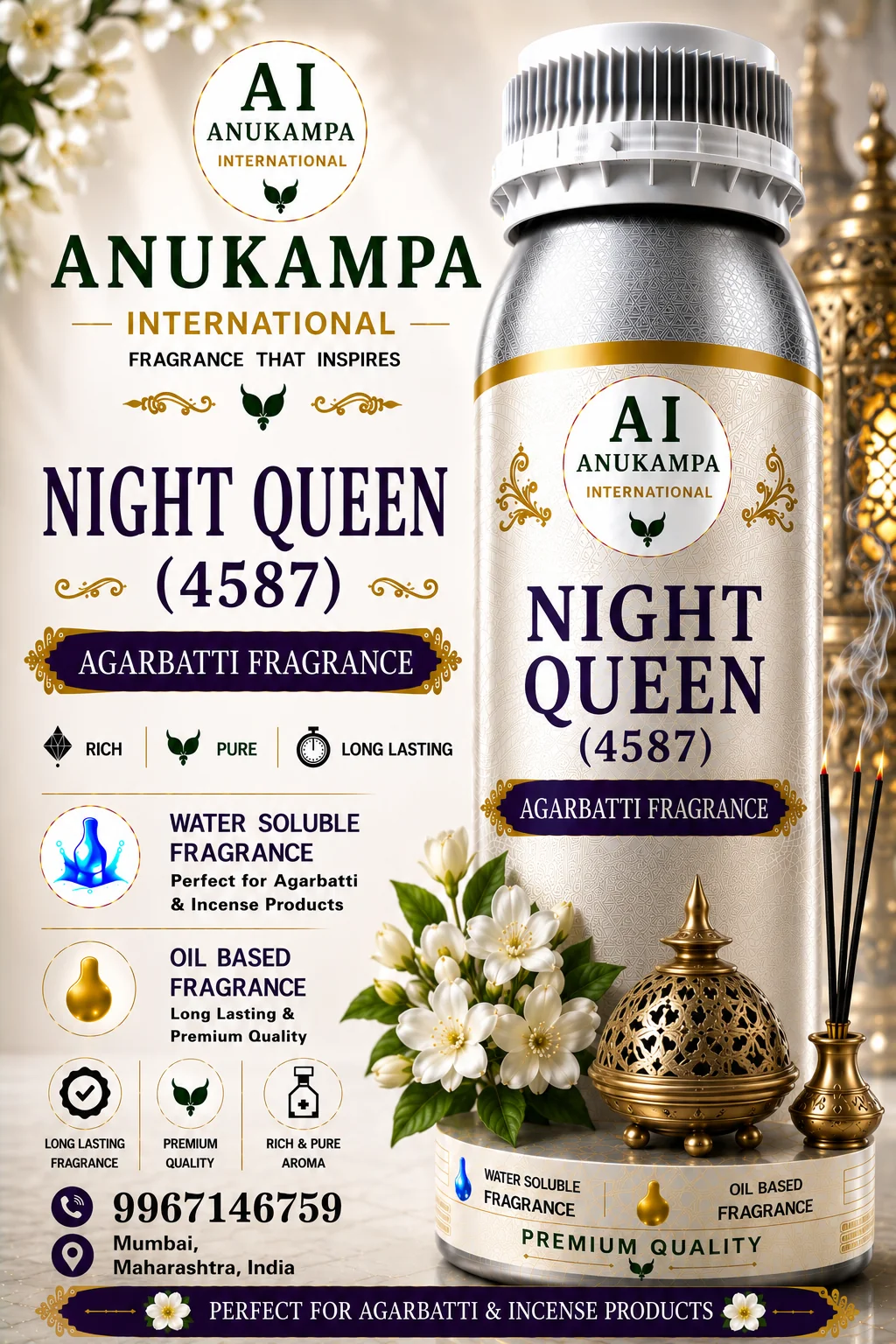 Night Queen 4587 — Incense & Agarbatti Fragrances fragrance oil