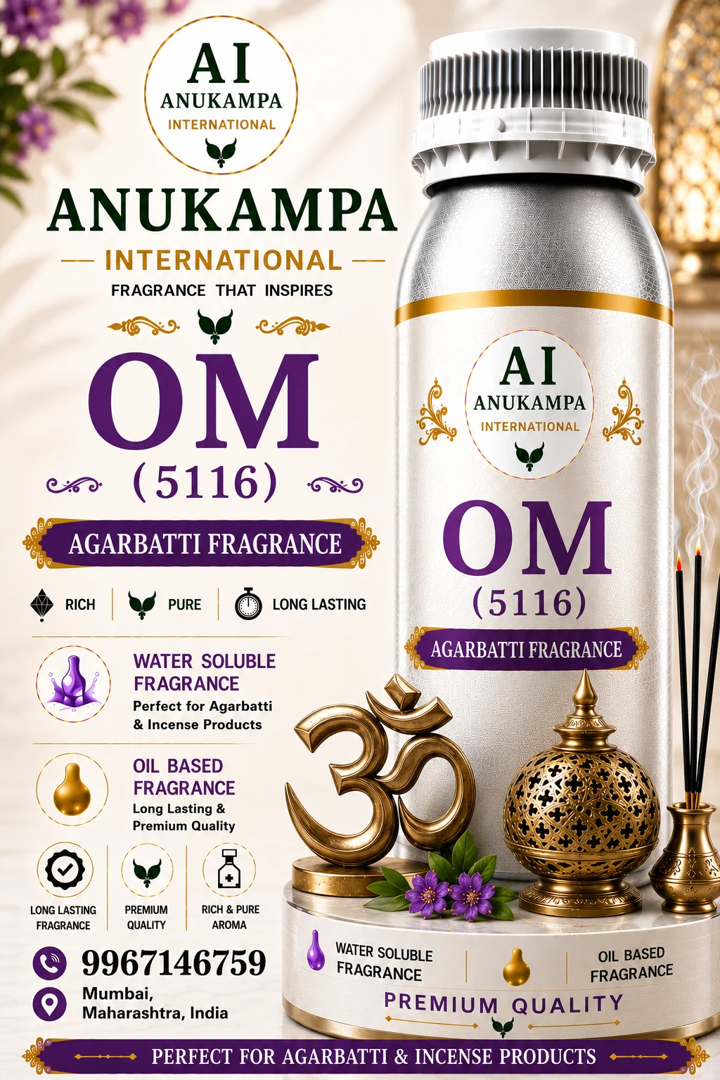 Om 5116 — Incense & Agarbatti Fragrances fragrance oil