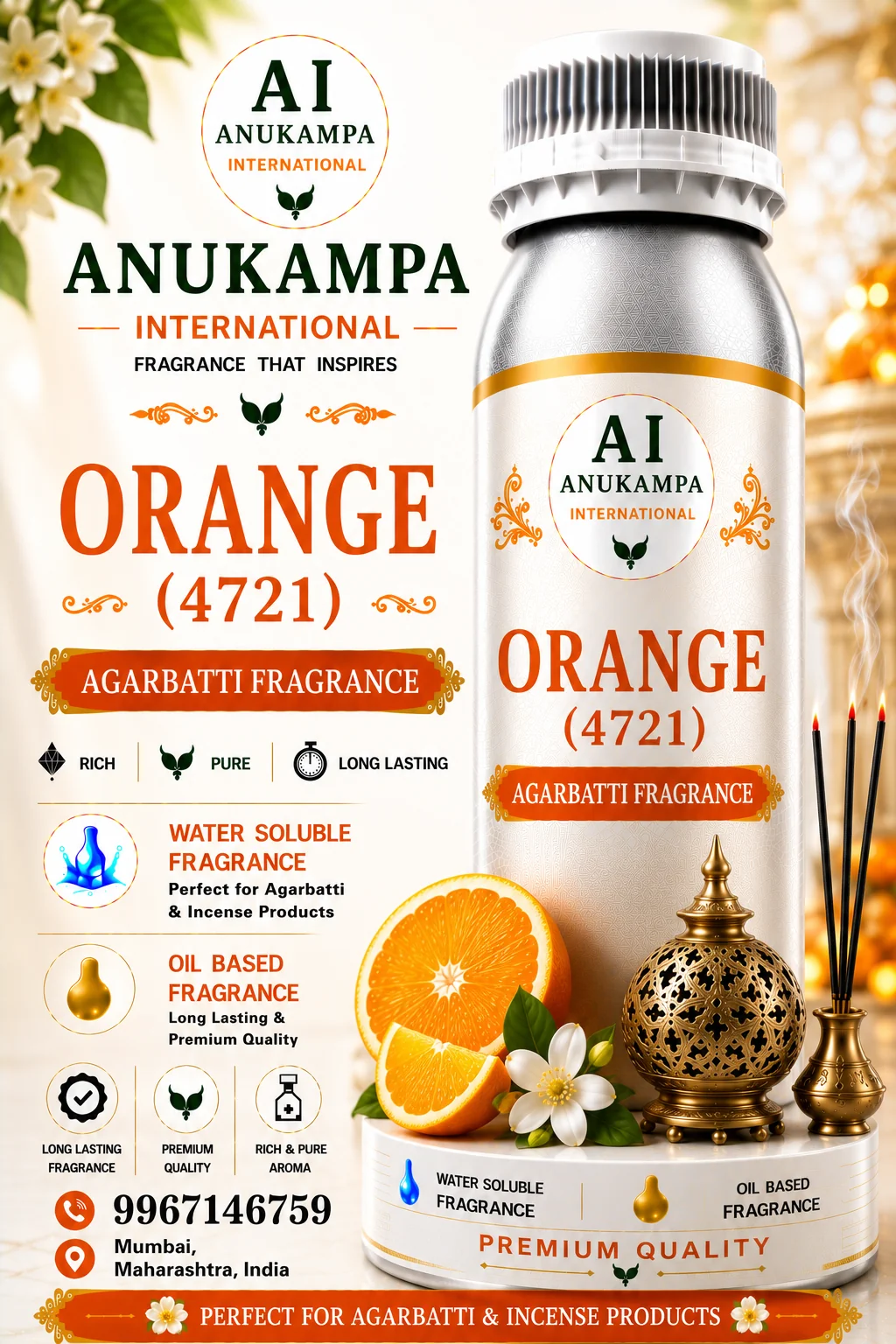 Orange 4721 — Incense & Agarbatti Fragrances fragrance oil