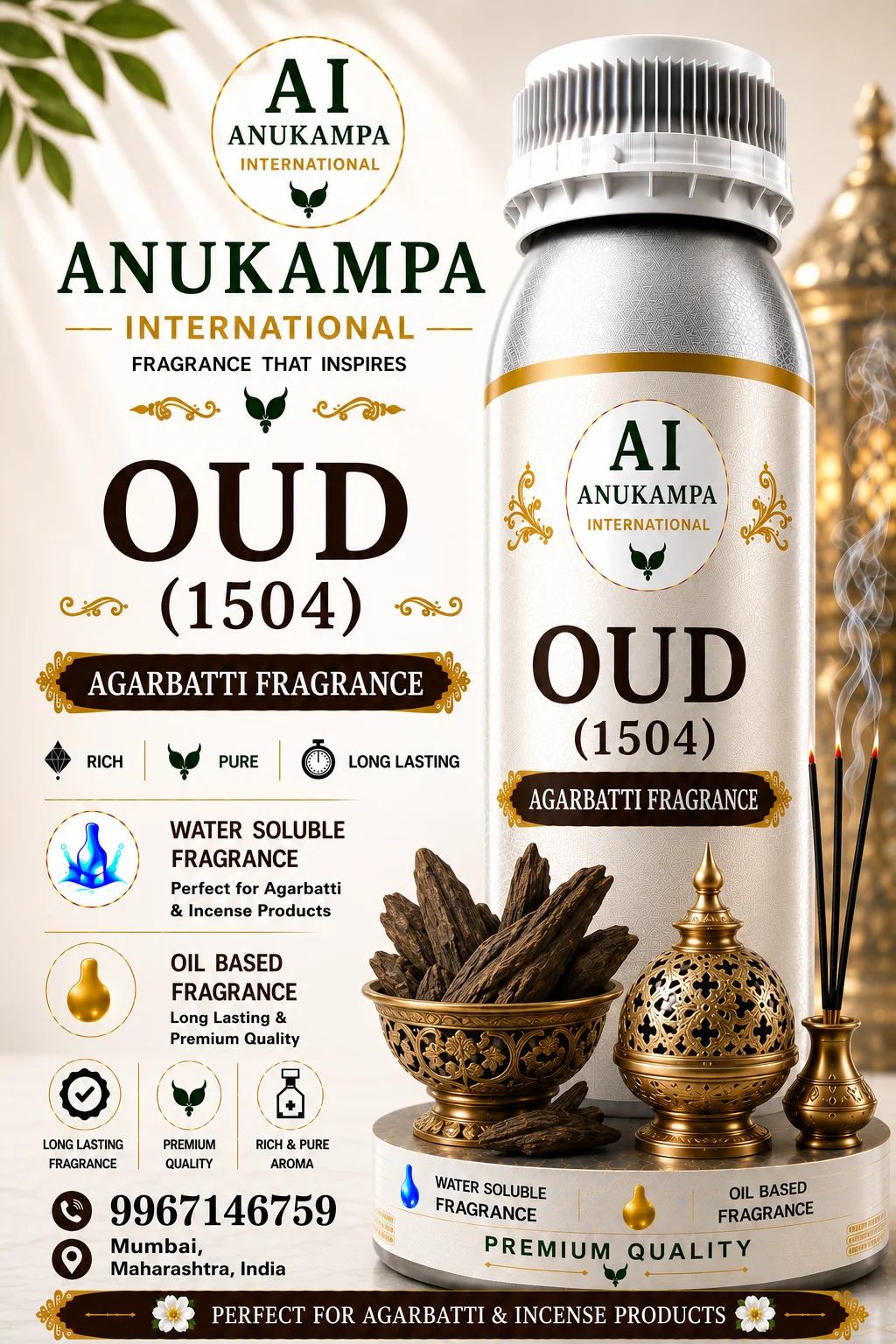 Oud 1504 — Incense & Agarbatti Fragrances fragrance oil