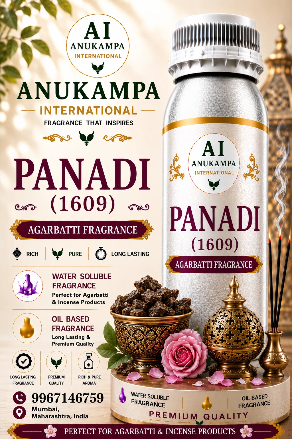 Panadi 1609 — Incense & Agarbatti Fragrances fragrance oil