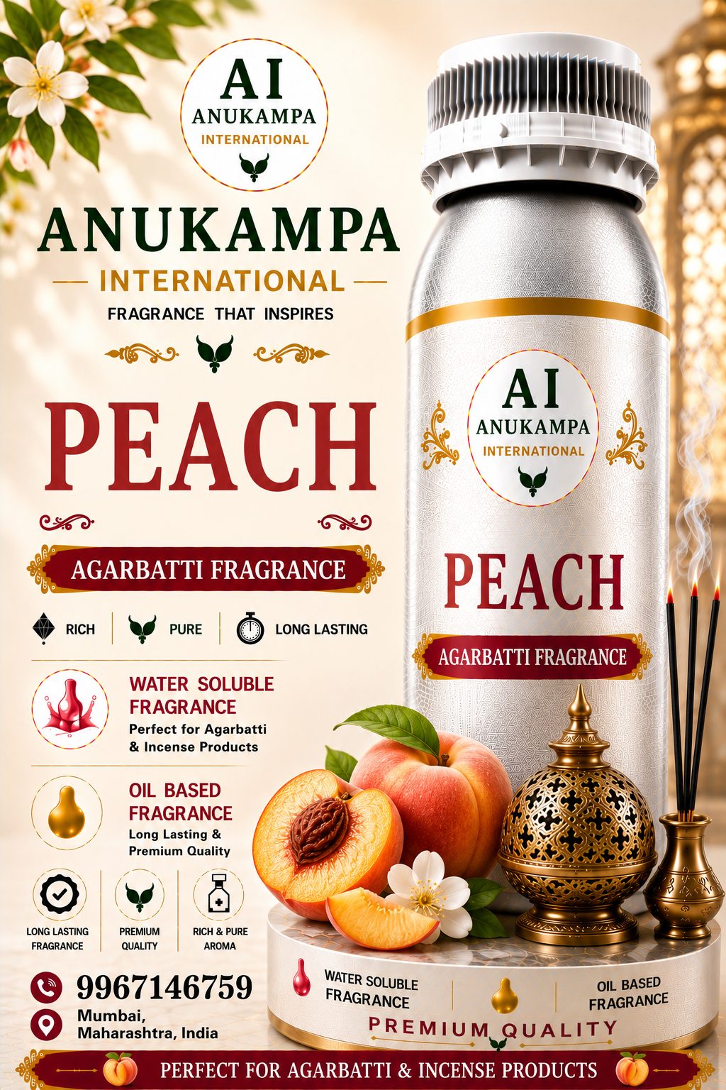 Peach — Incense & Agarbatti Fragrances fragrance oil