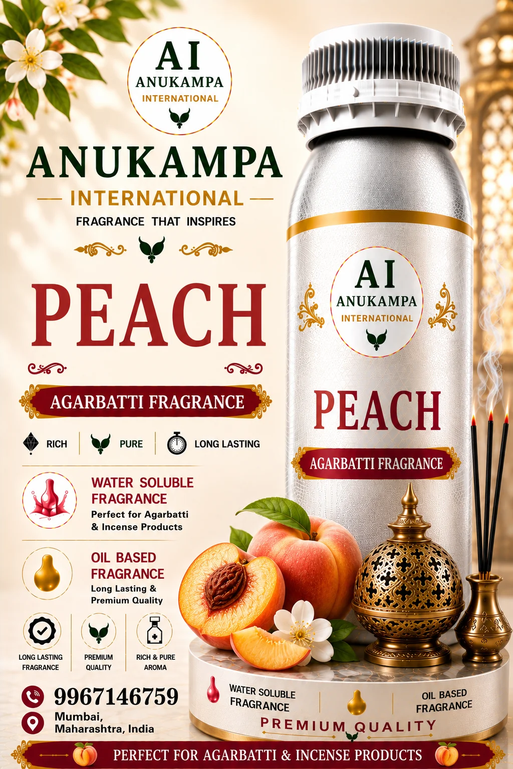 Peach — Incense & Agarbatti Fragrances fragrance oil