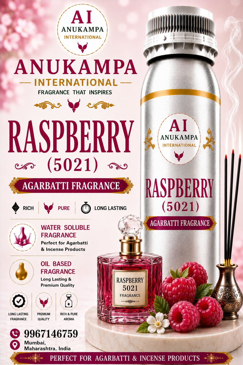 Raspberry 5021 — Incense & Agarbatti Fragrances fragrance oil