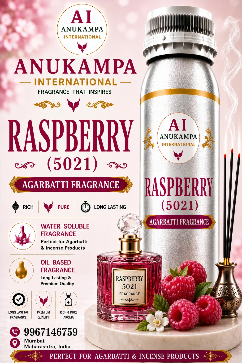 Raspberry 5021 — Incense & Agarbatti Fragrances fragrance oil