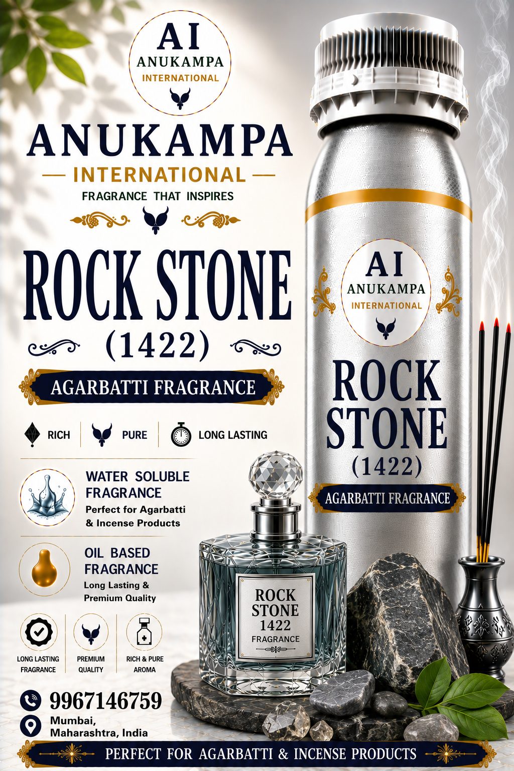 Rock Stone 1422 — Incense & Agarbatti Fragrances fragrance oil