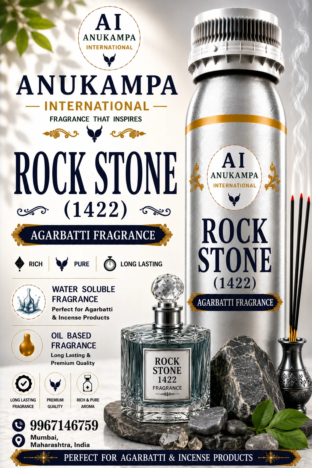 Rock Stone 1422 — Incense & Agarbatti Fragrances fragrance oil