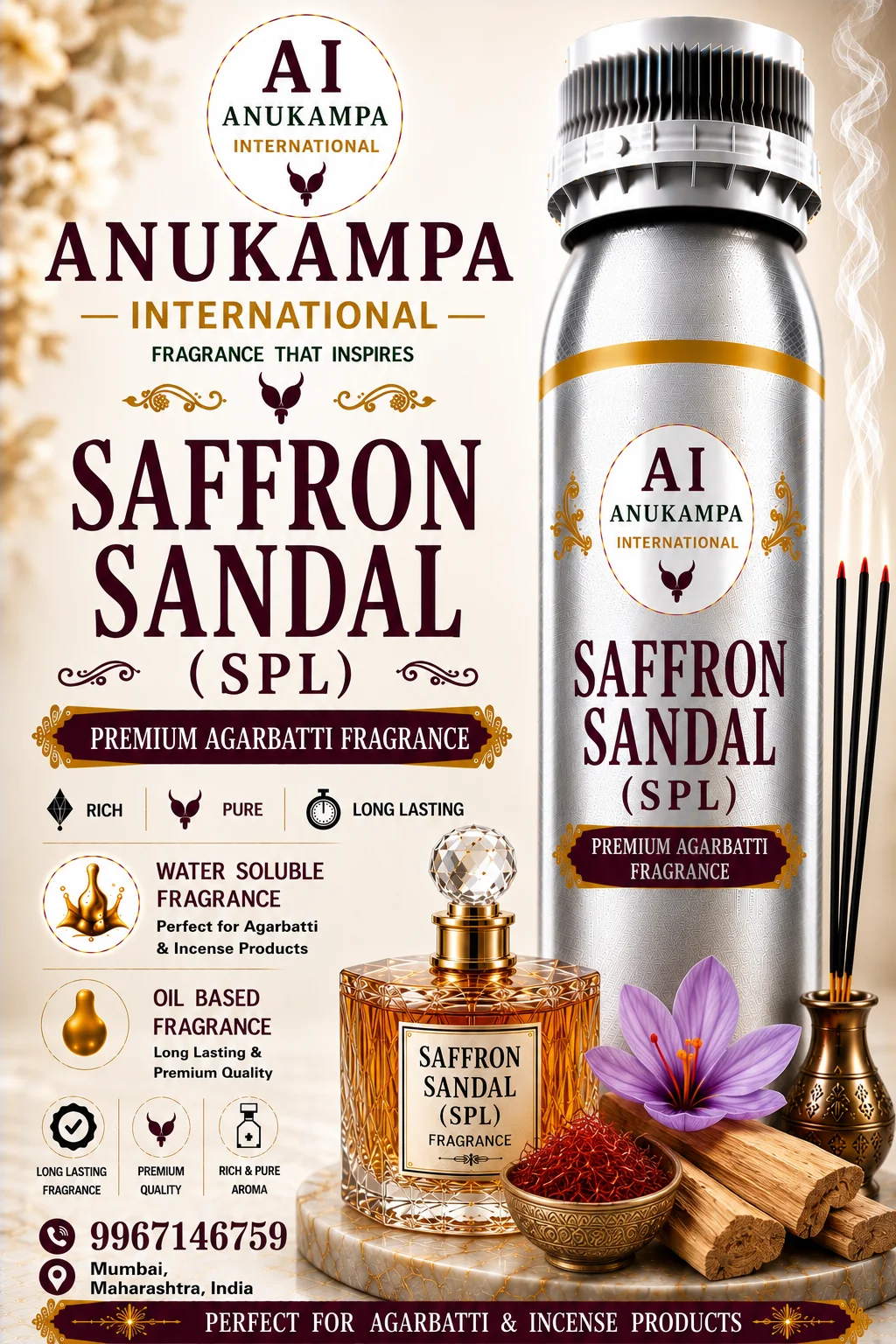 Saffron Sandal Spl — Incense & Agarbatti Fragrances fragrance oil