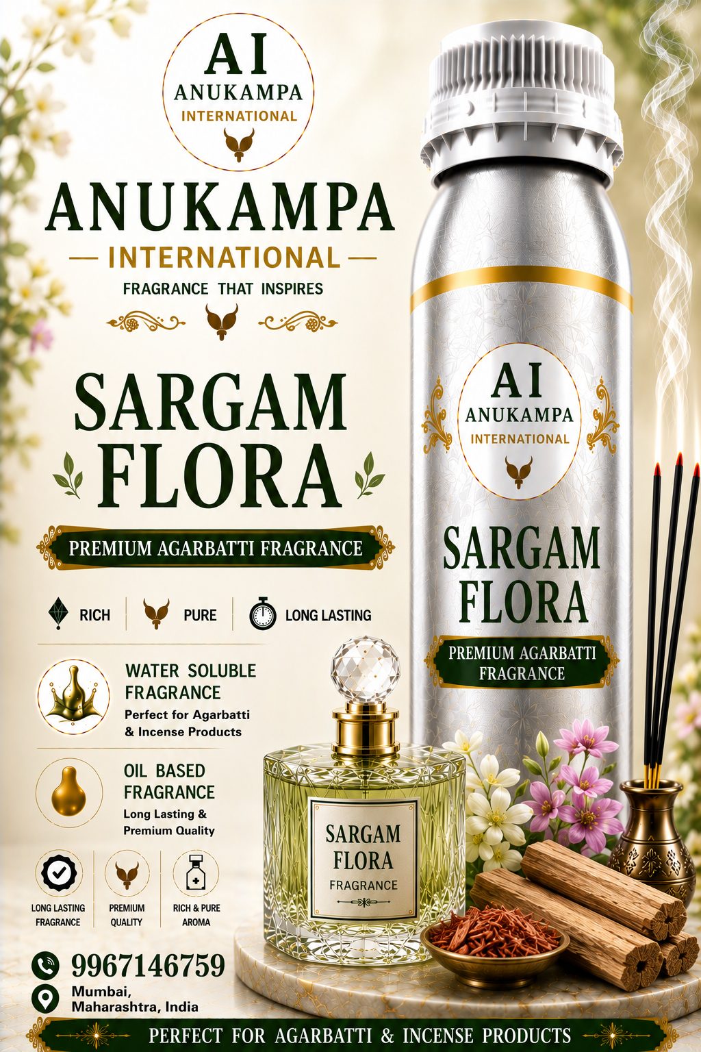 Sargam Flora — Incense & Agarbatti Fragrances fragrance oil