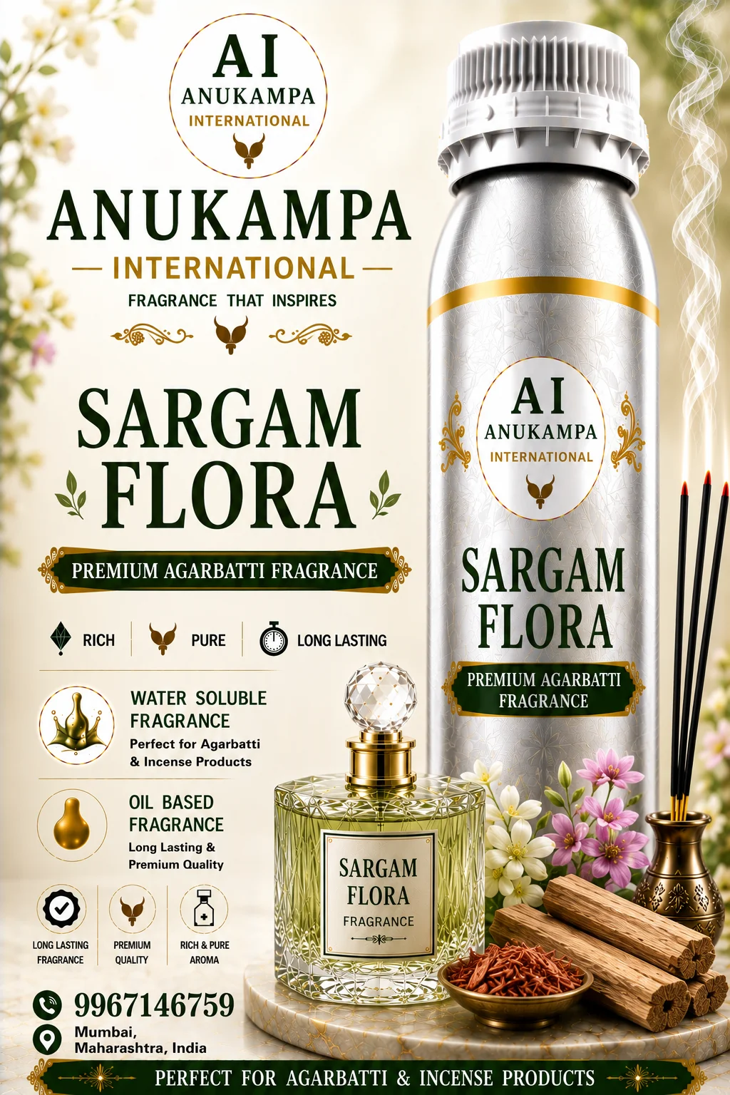 Sargam Flora — Incense & Agarbatti Fragrances fragrance oil