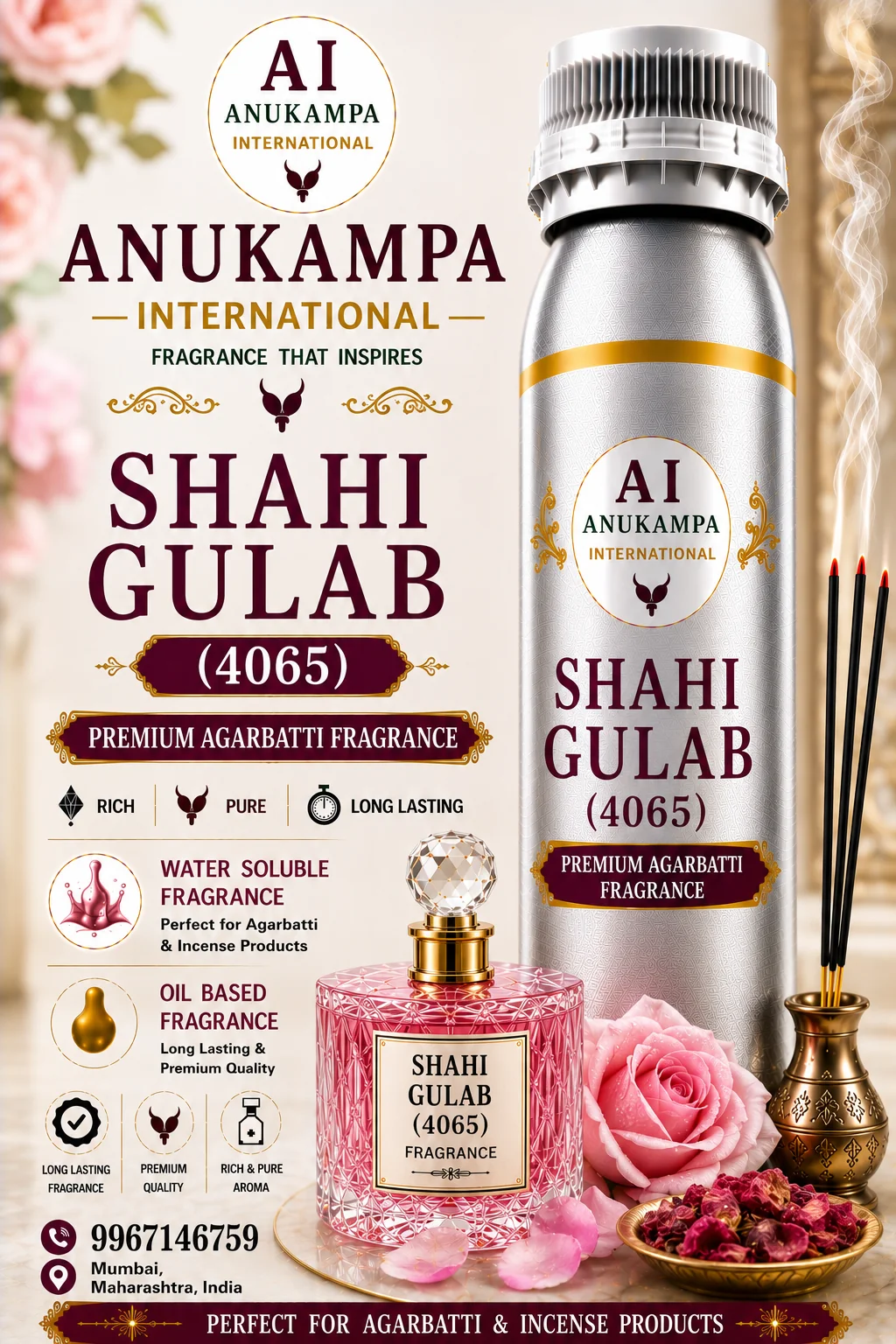 Shahi Gulab 4065 — Incense & Agarbatti Fragrances fragrance oil