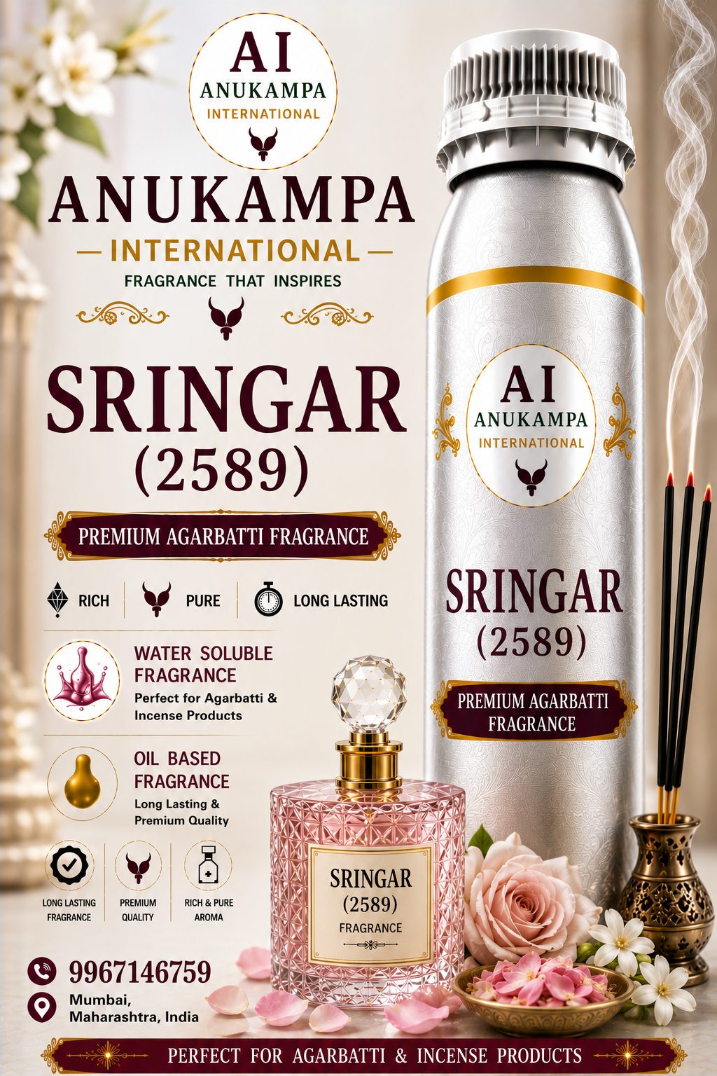 Sringar 2589 — Incense & Agarbatti Fragrances fragrance oil
