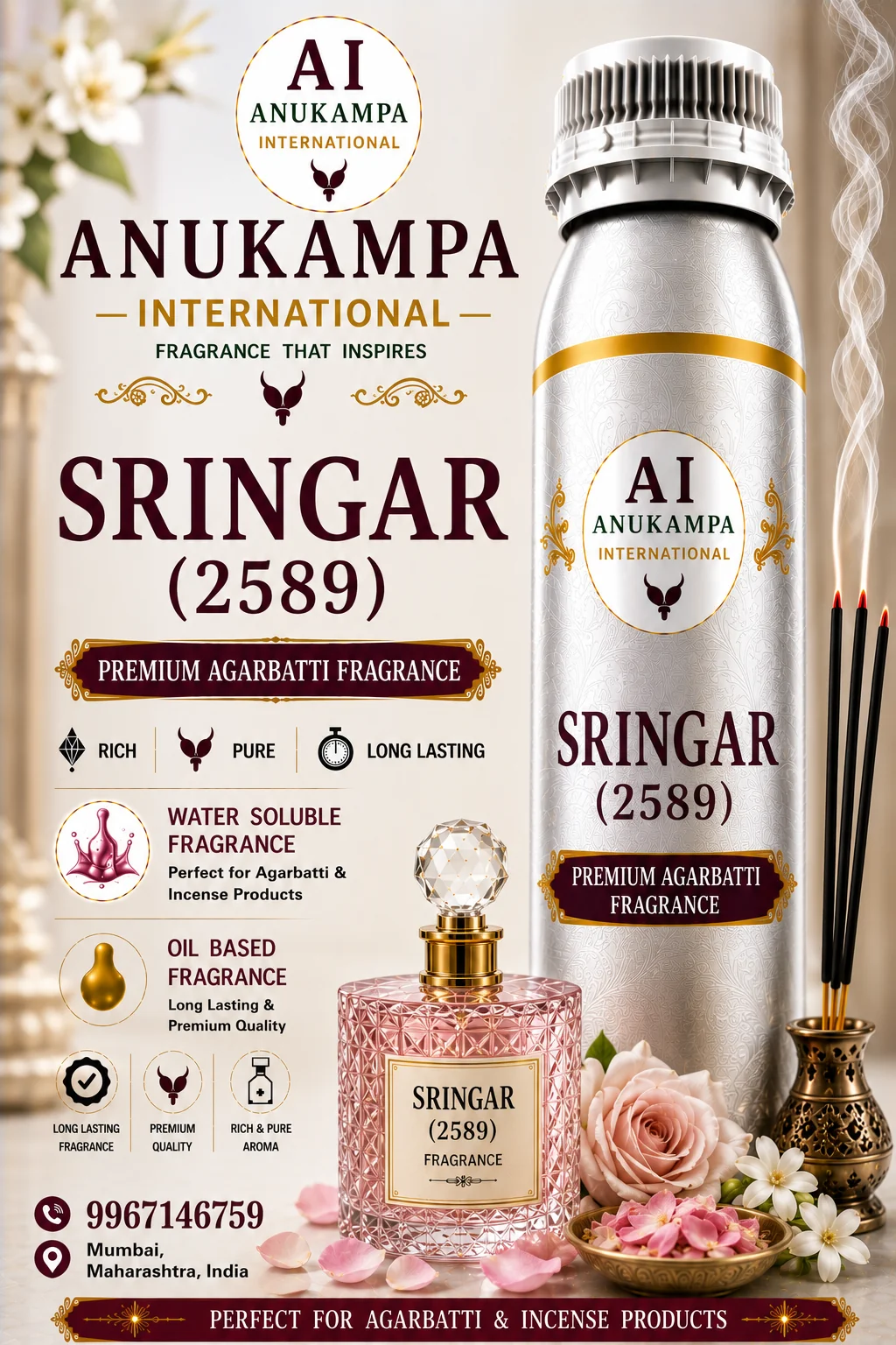Sringar 2589 — Incense & Agarbatti Fragrances fragrance oil