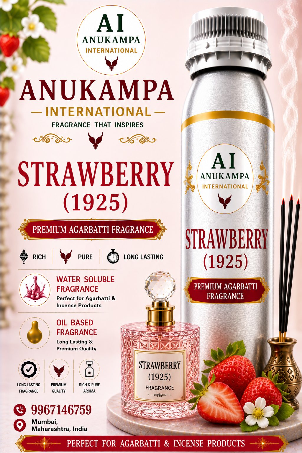 Strawberry 1925 — Incense & Agarbatti Fragrances fragrance oil