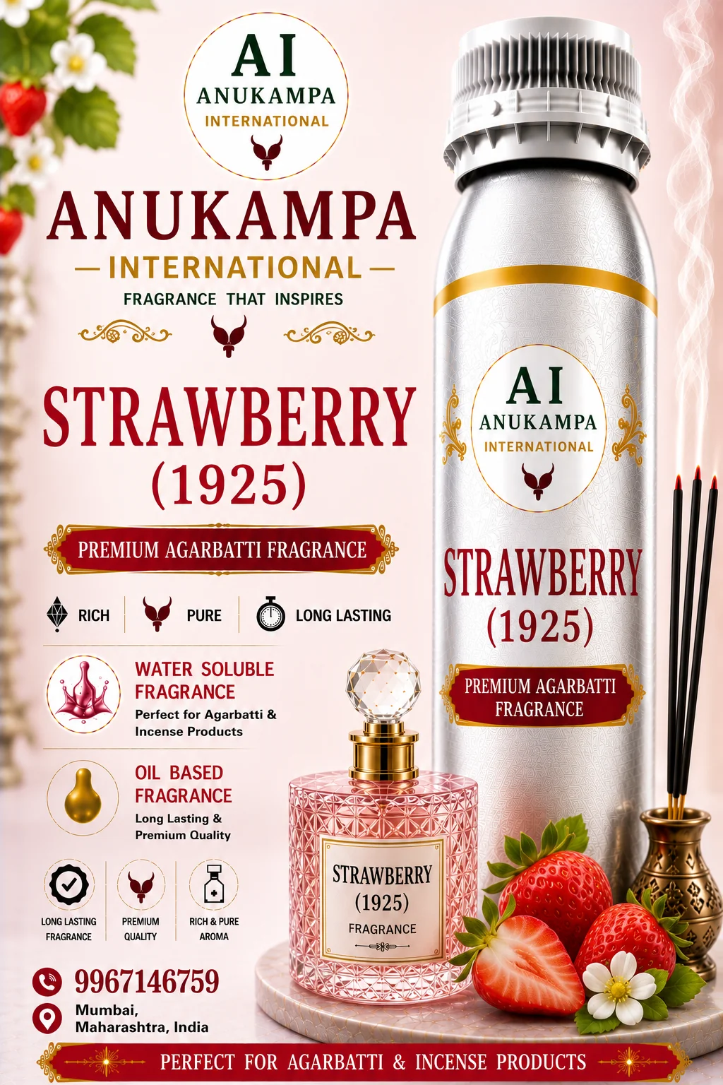 Strawberry 1925 — Incense & Agarbatti Fragrances fragrance oil