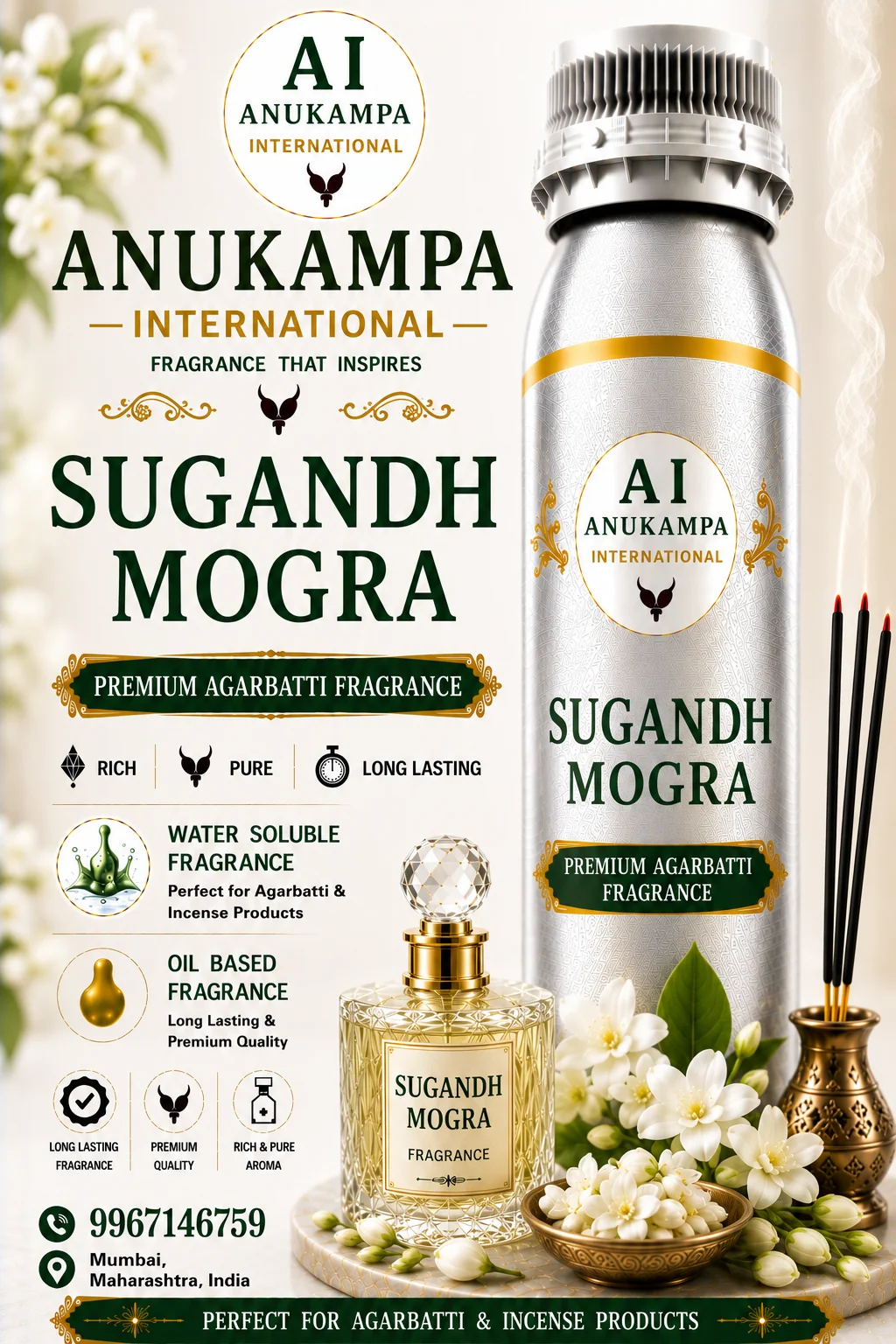 Sugandh Mogra — Incense & Agarbatti Fragrances fragrance oil