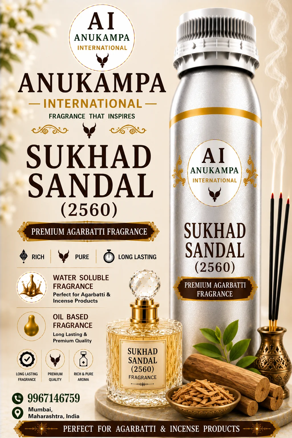 Sukhad Sandal 2560 — Incense & Agarbatti Fragrances fragrance oil