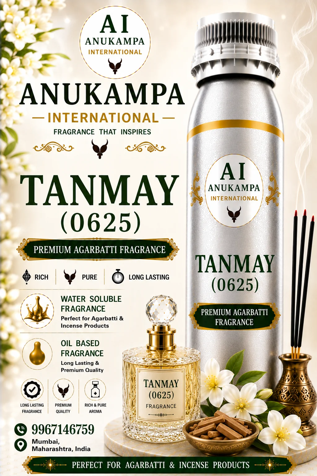 Tanmay 0625 — Incense & Agarbatti Fragrances fragrance oil