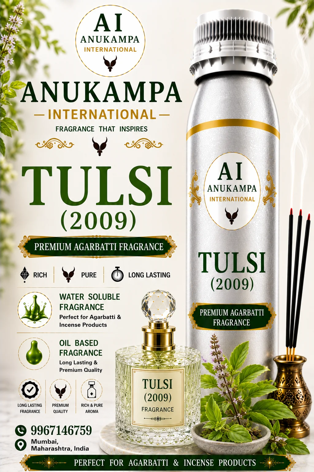 Tulsi 2009 — Incense & Agarbatti Fragrances fragrance oil