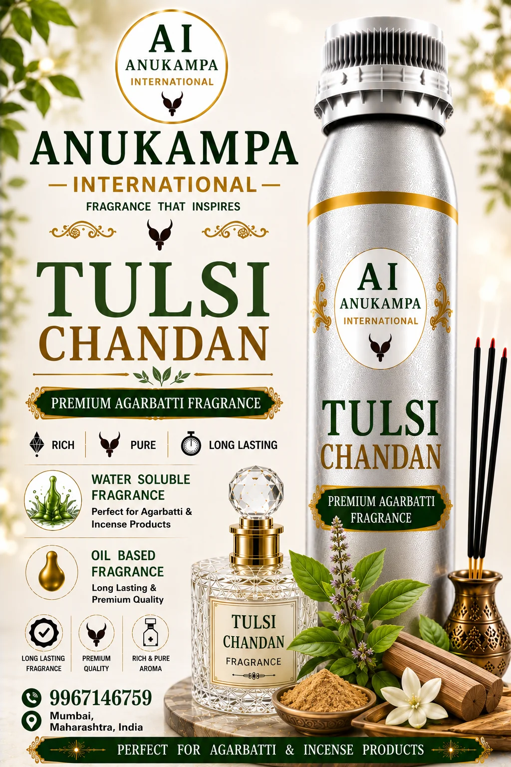 Tulsi Chandan — Incense & Agarbatti Fragrances fragrance oil