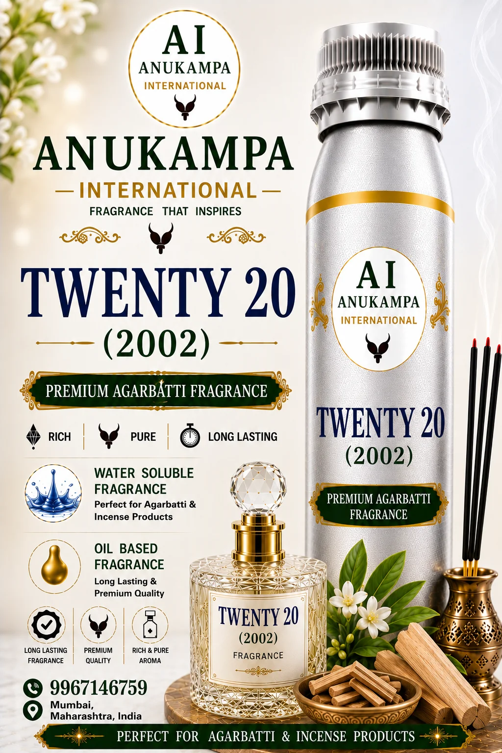 Twenty 20 2002 — Incense & Agarbatti Fragrances fragrance oil