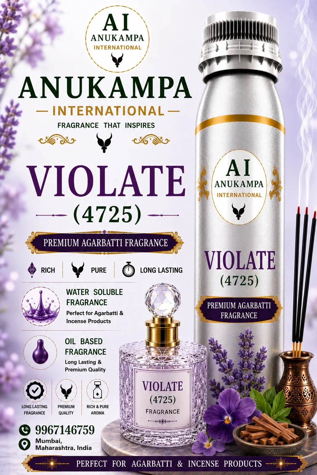 Violate 4725 — Incense & Agarbatti Fragrances fragrance oil