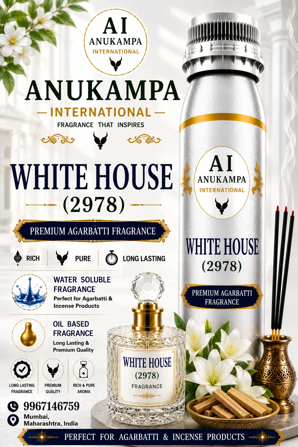 White House 2978 — Incense & Agarbatti Fragrances fragrance oil