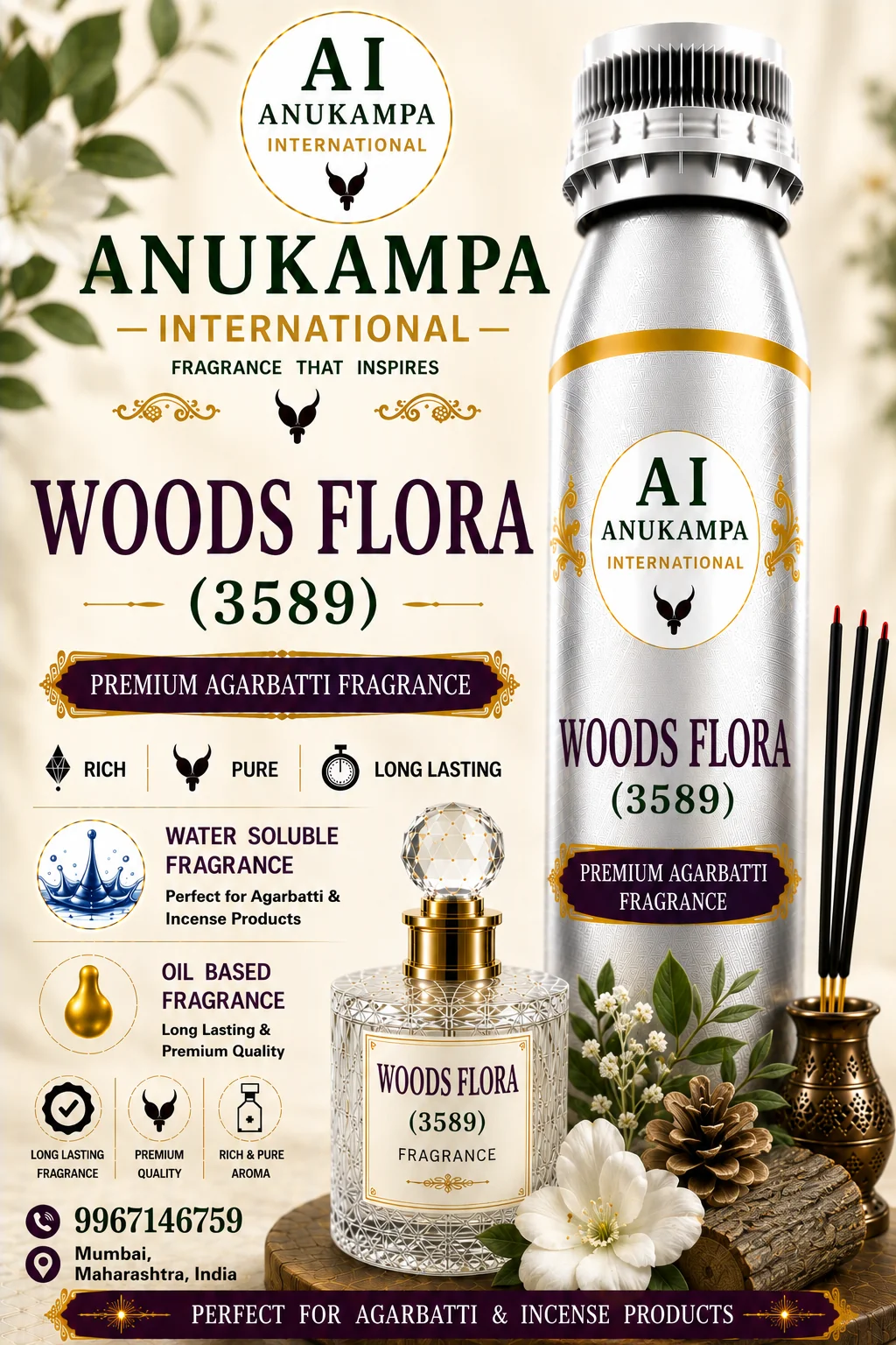 Woods Flora 3589 — Incense & Agarbatti Fragrances fragrance oil