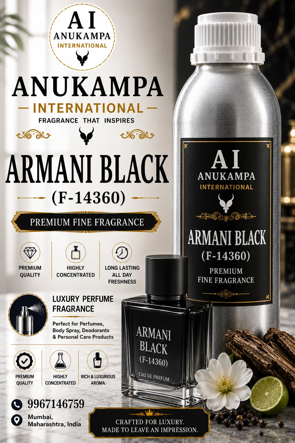 Armani Black F-14360 — Air Freshener Fragrances fragrance oil