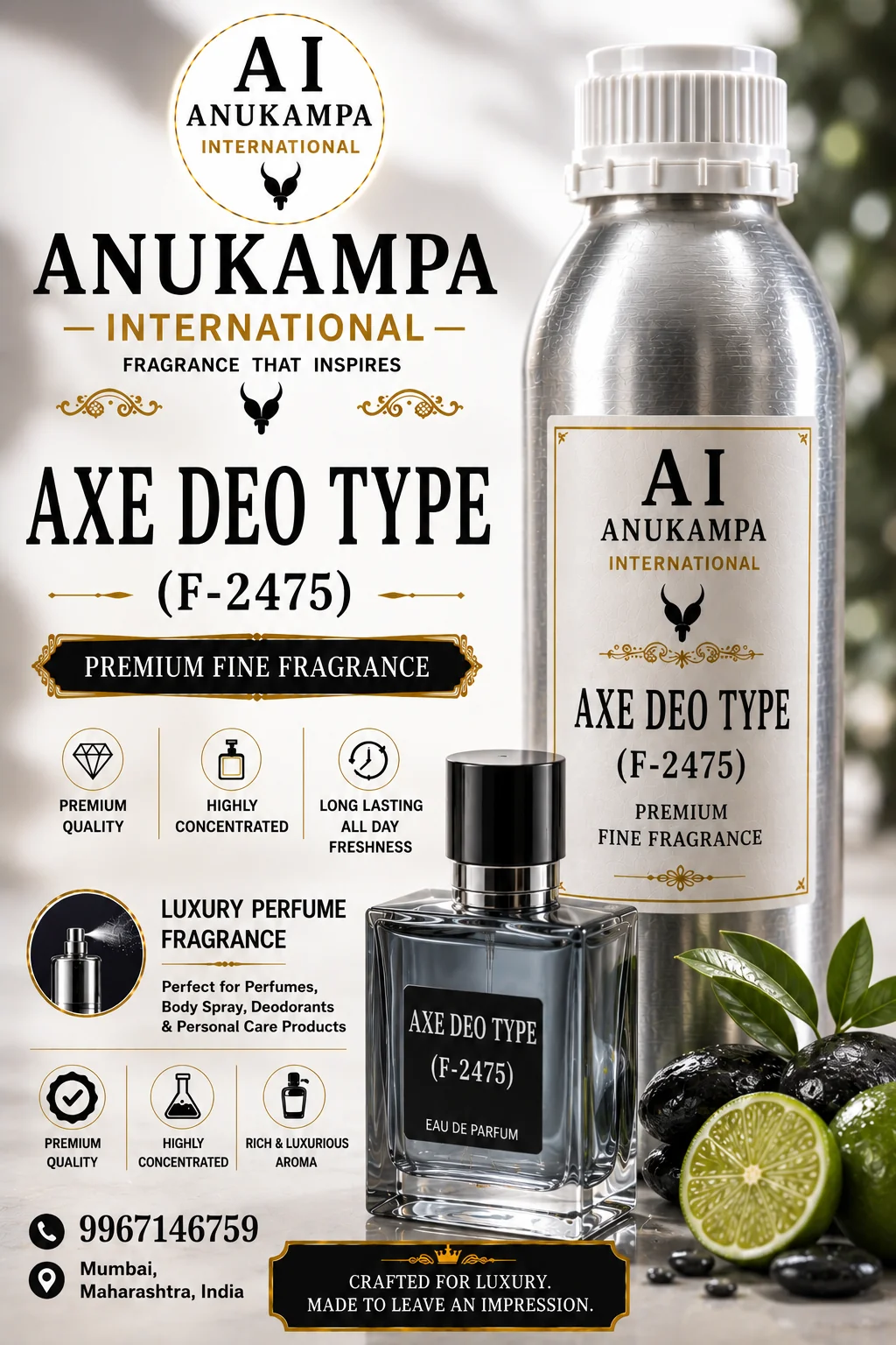 Axe Deo Type F-2475 — Fine Fragrances fragrance oil