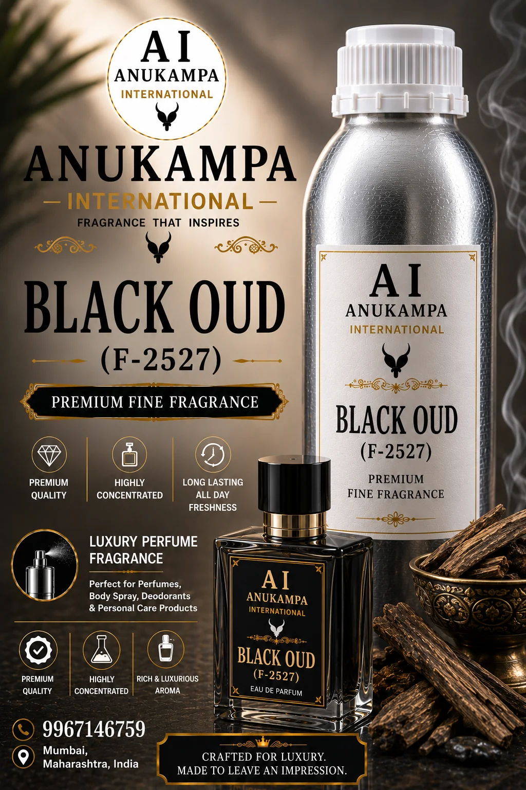 Black Oud F-2527 — Air Freshener Fragrances fragrance oil