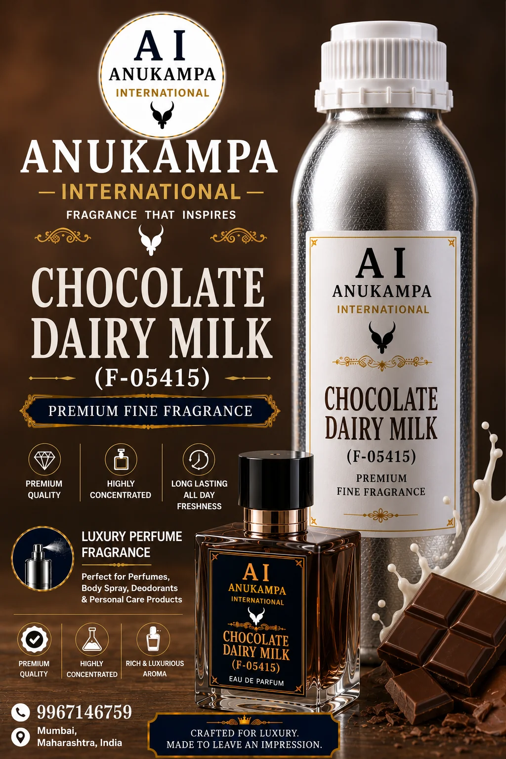 Chocolate Dairy Milk (F-05415) — Air Freshener Fragrances fragrance oil