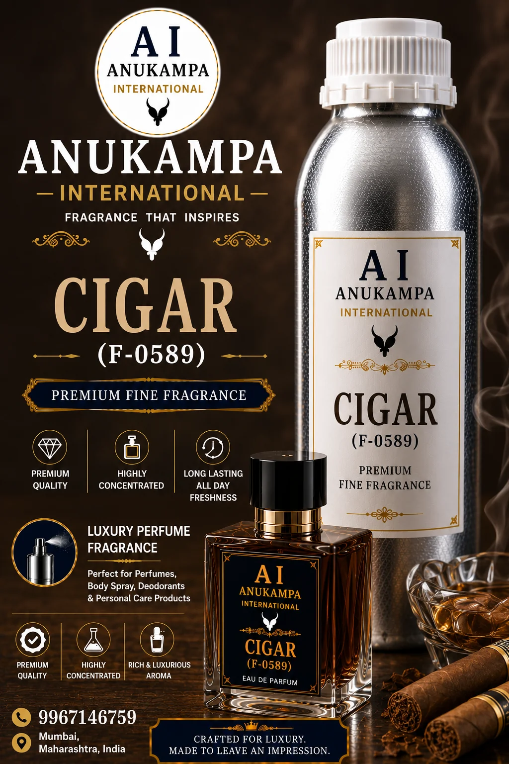 Cigar (F-0589) — Fine Fragrances fragrance oil