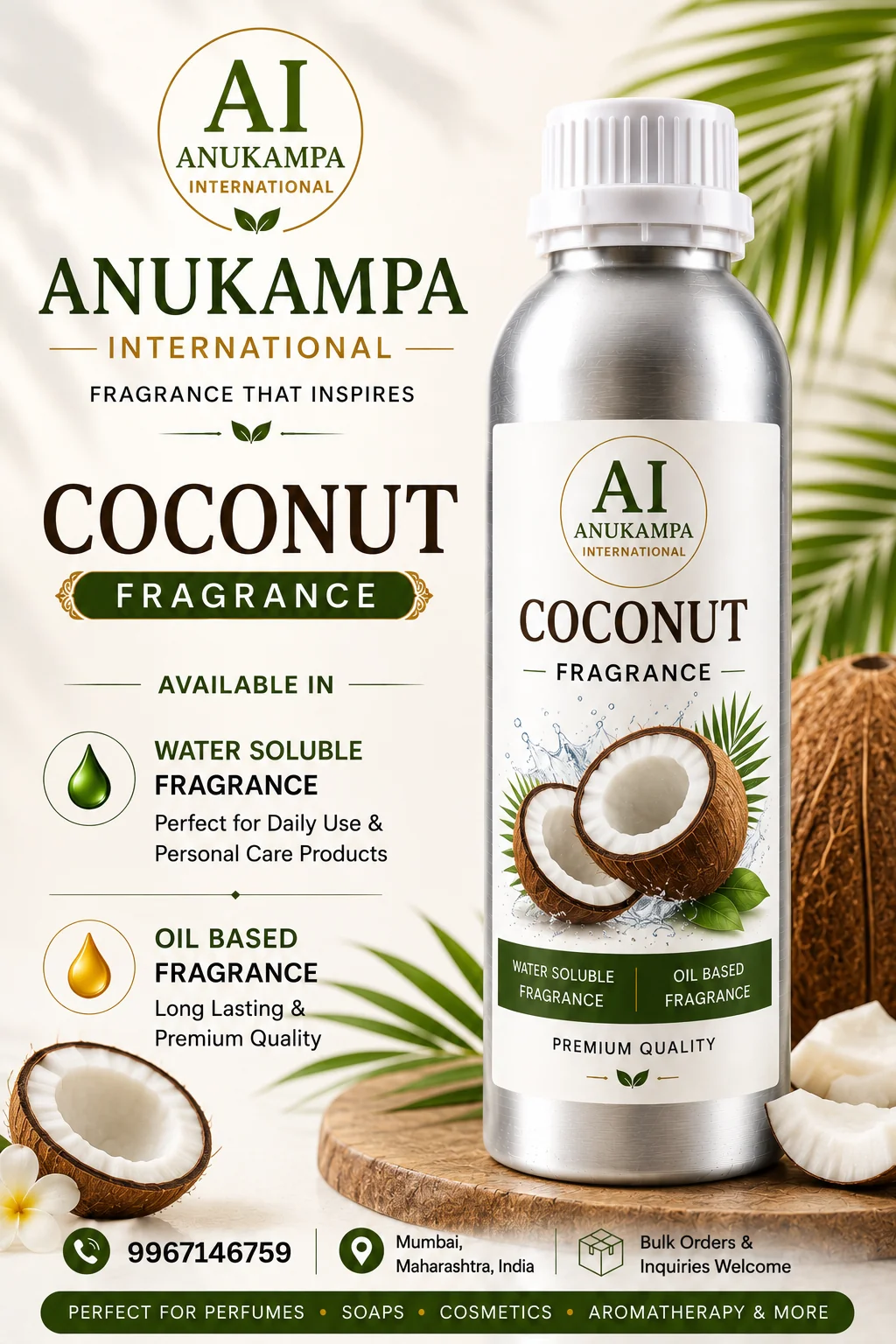 Coconut Fragrance — Home Care Fragrances fragrance oil