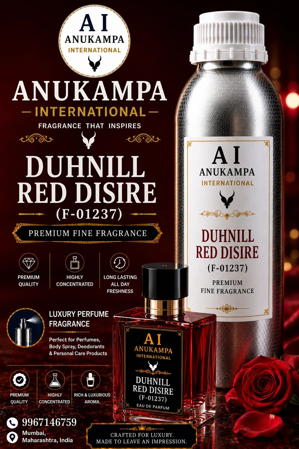 Dunhill Red Desire (F-01237) — Air Freshener Fragrances fragrance oil