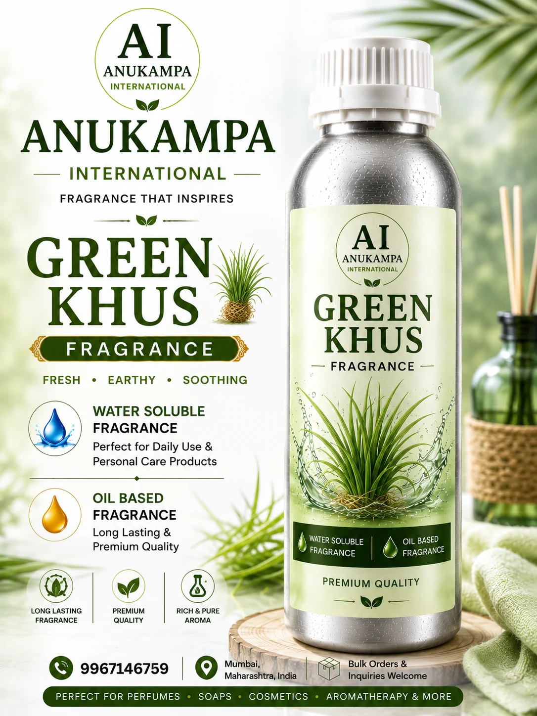 Green Khus Fragrance — Industrial Fragrances fragrance oil