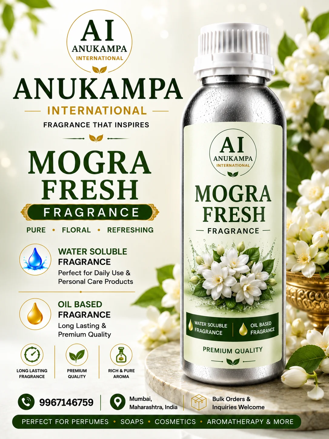 Mogra Fresh Fragrance — Soap Fragrances fragrance oil