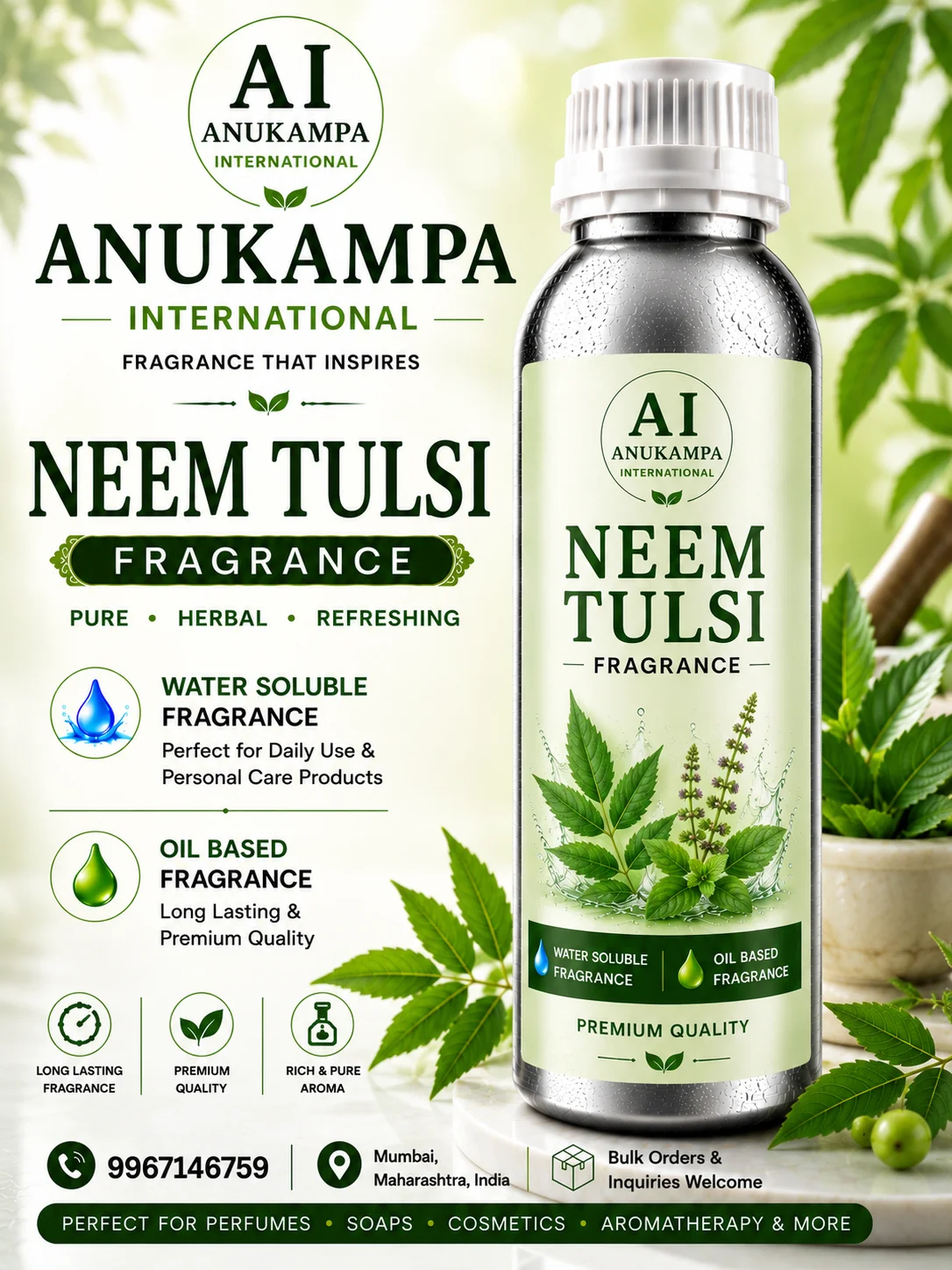 Neem Tulsi Fragrance — Industrial Fragrances fragrance oil