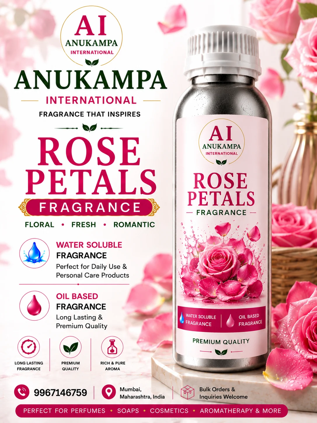 Rose Petals Fragrance — Industrial Fragrances fragrance oil
