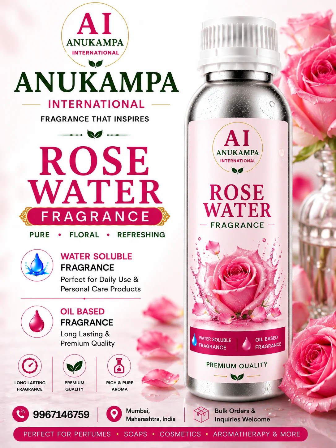 Rose Water Fragrance — Industrial Fragrances fragrance oil