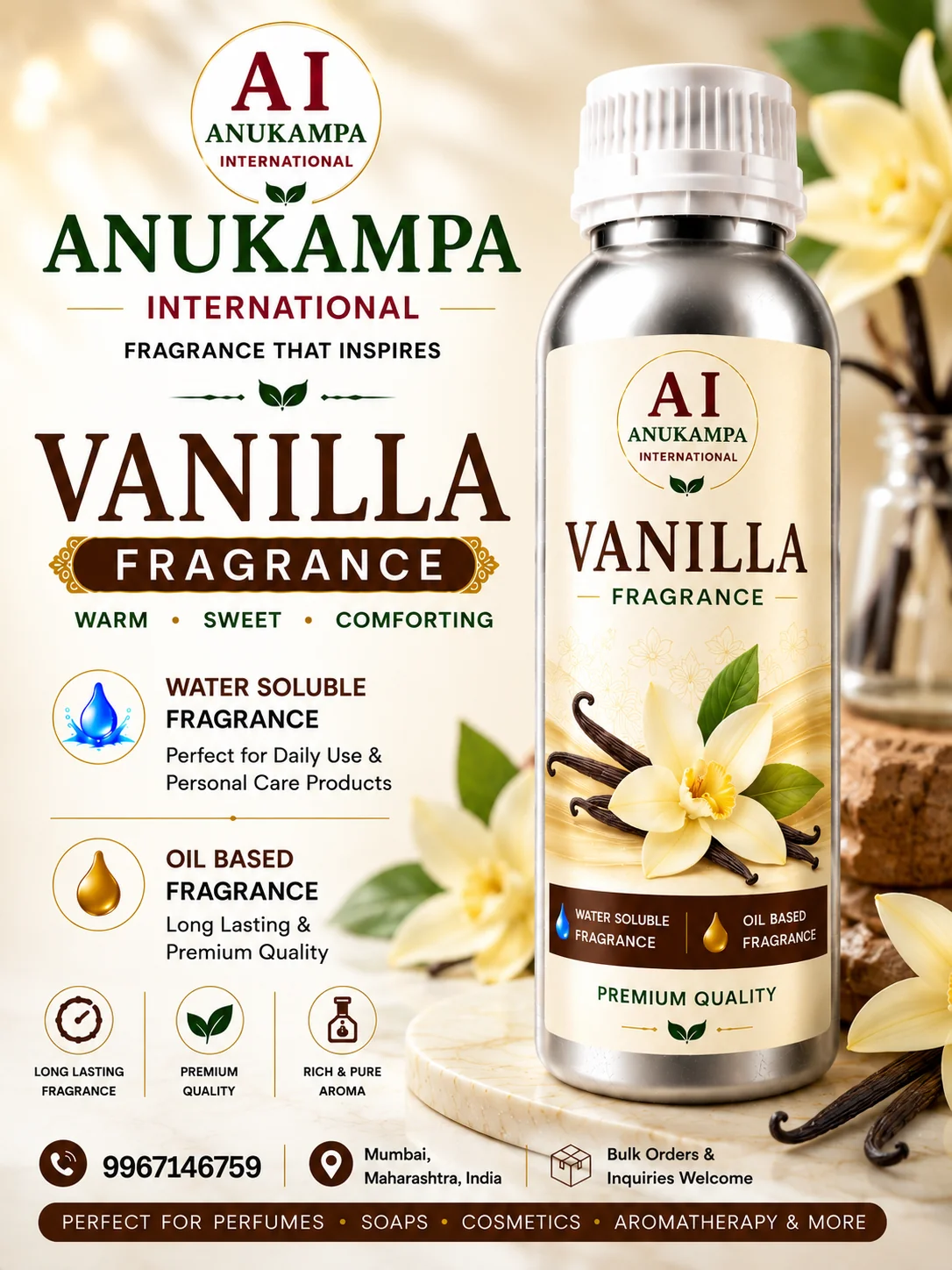 Vanilla Fragrance — Home Care Fragrances fragrance oil