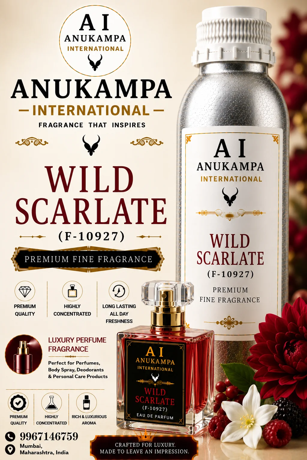 Wild Scarlate F-10927 — Air Freshener Fragrances fragrance oil
